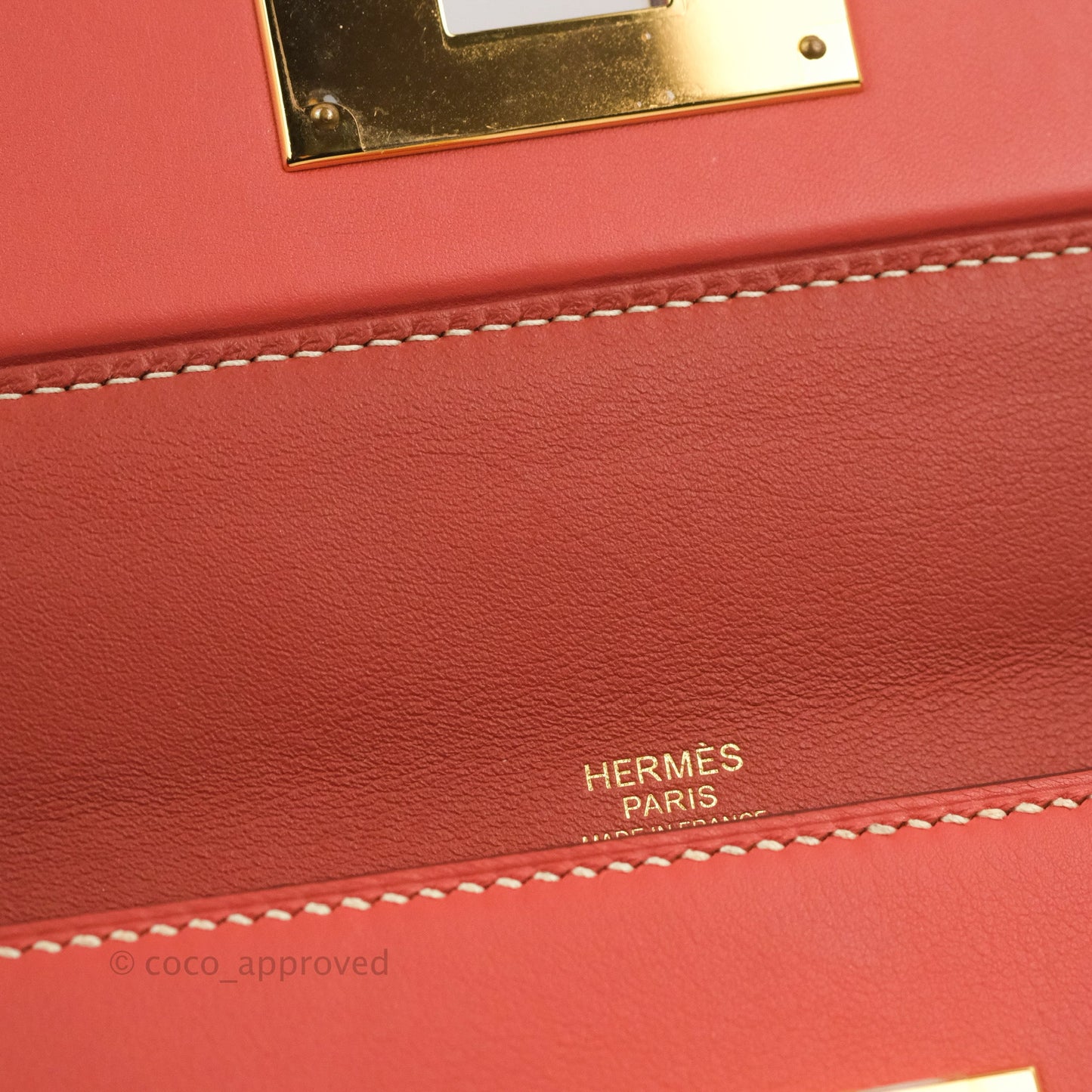 Hermès 24/24 29 Sanguine Togo Gold Hardware