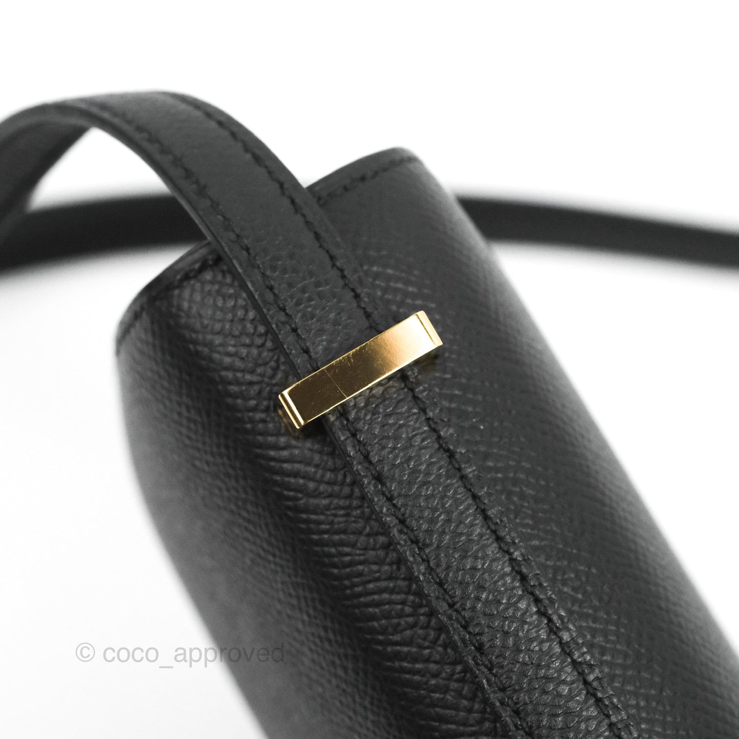 Hermès Constance Mini 18cm Black Epsom Rose Gold Hardware