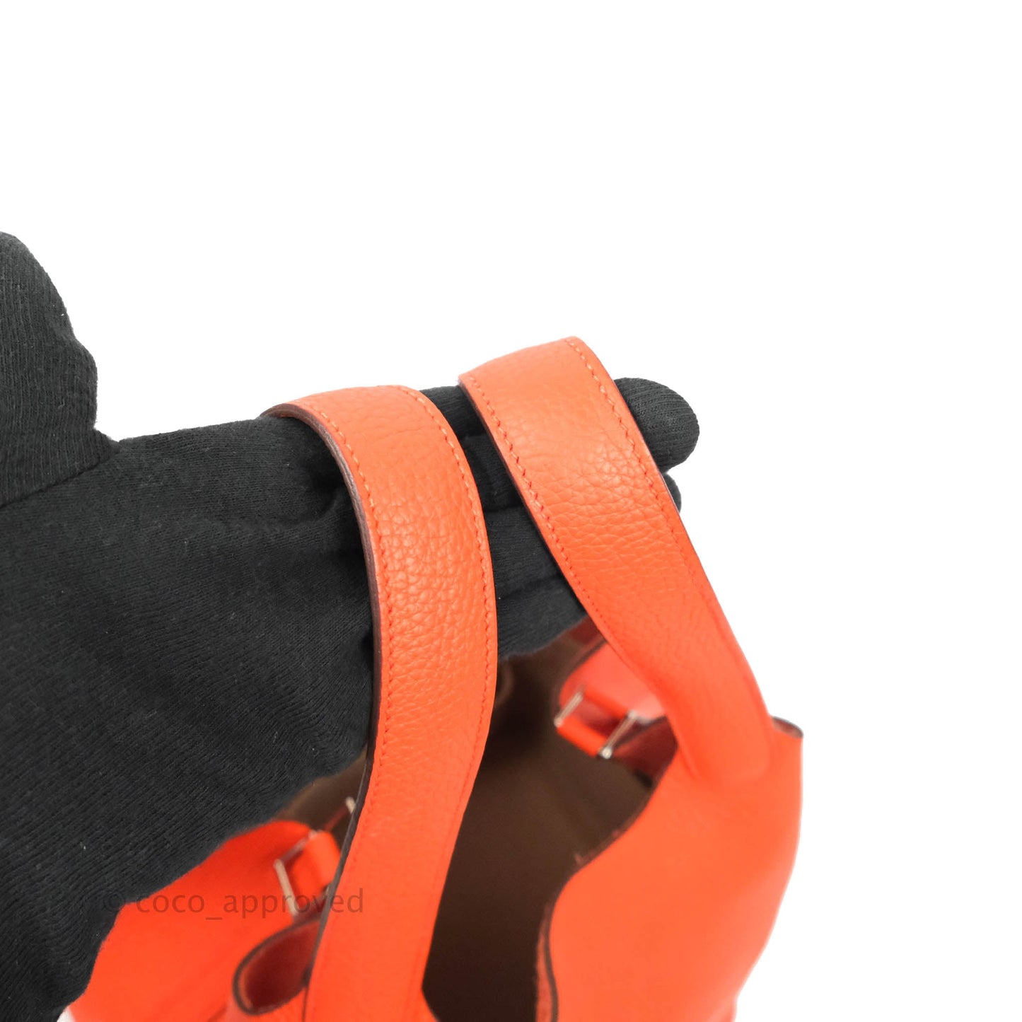 Hermès Picotin 22 Orange Clemence Palladium Hardware