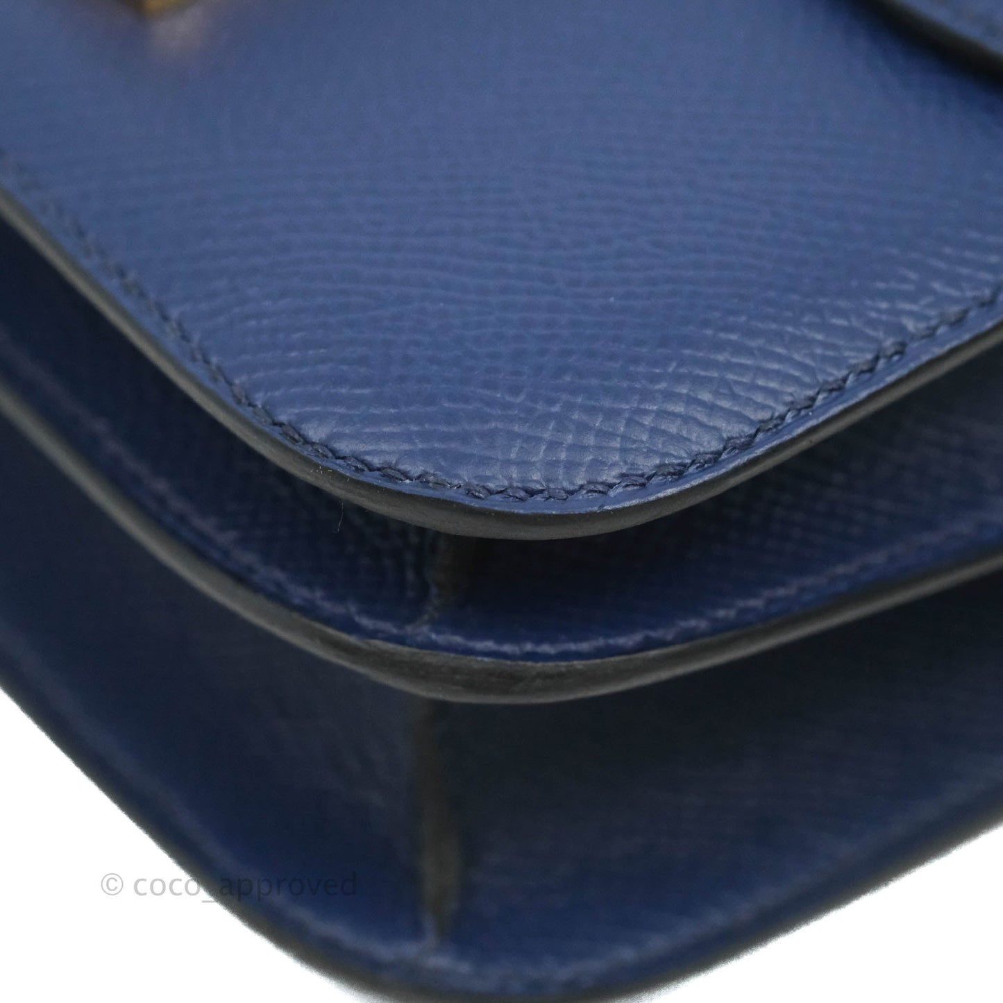 Hermès Constance Mini 18cm Bleu Saphir Epsom Gold Hardware