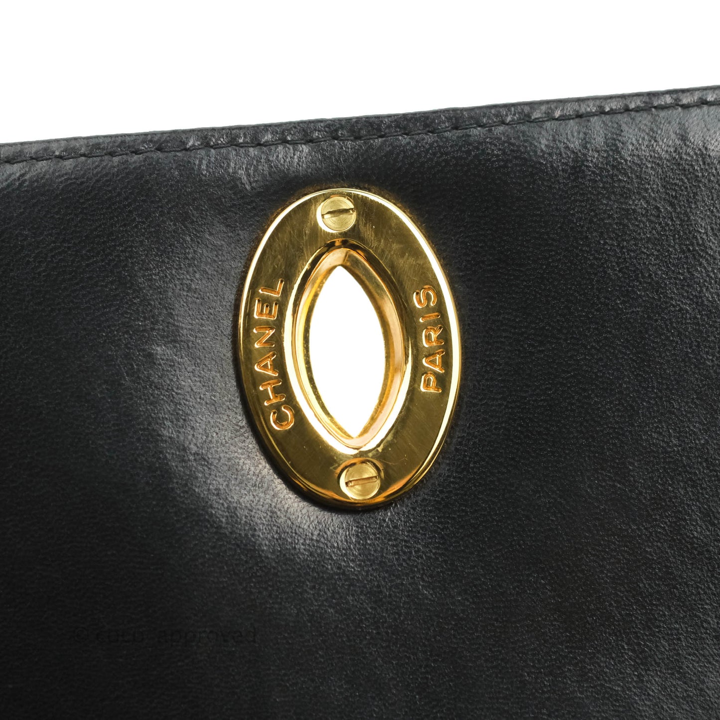 Chanel Quilted XL Vintage Black Lambskin Large 24K CC Bag