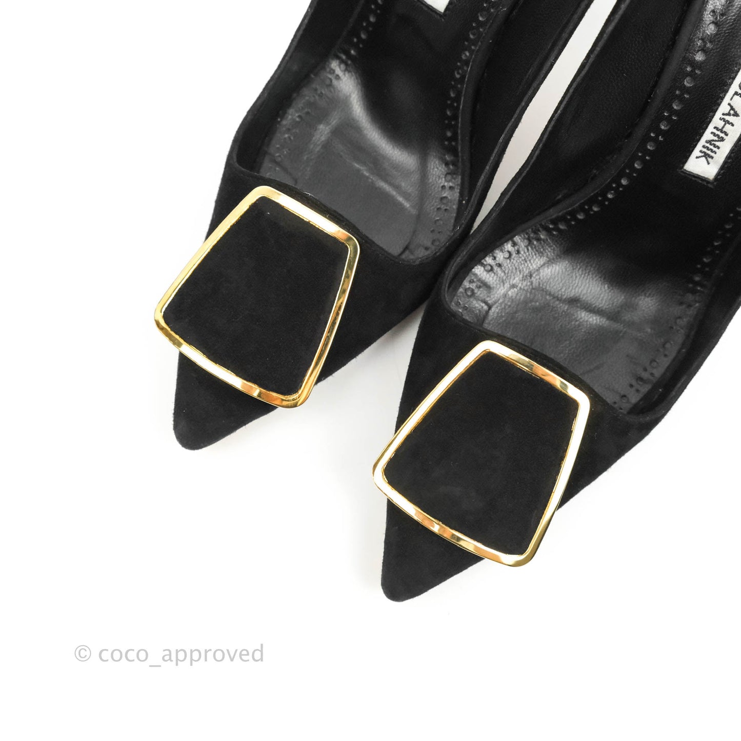 Manolo Blahnik Black Velvet Size 35.5