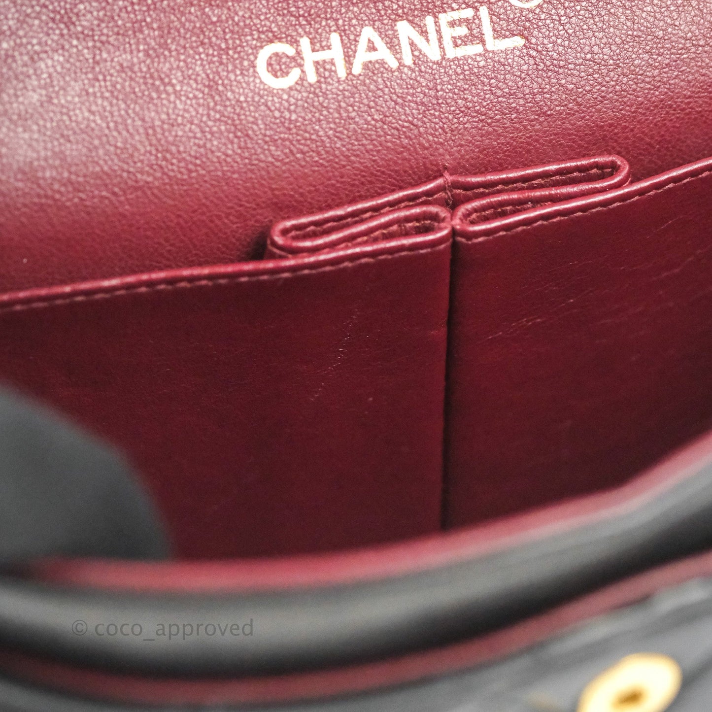 Chanel Vintage Classic Small S/M Flap Black Lambskin 24K Gold Hardware