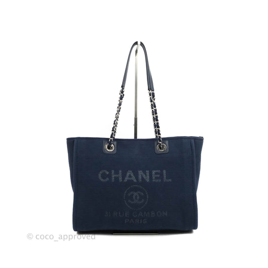 Chanel Canvas Deauville Medium Navy