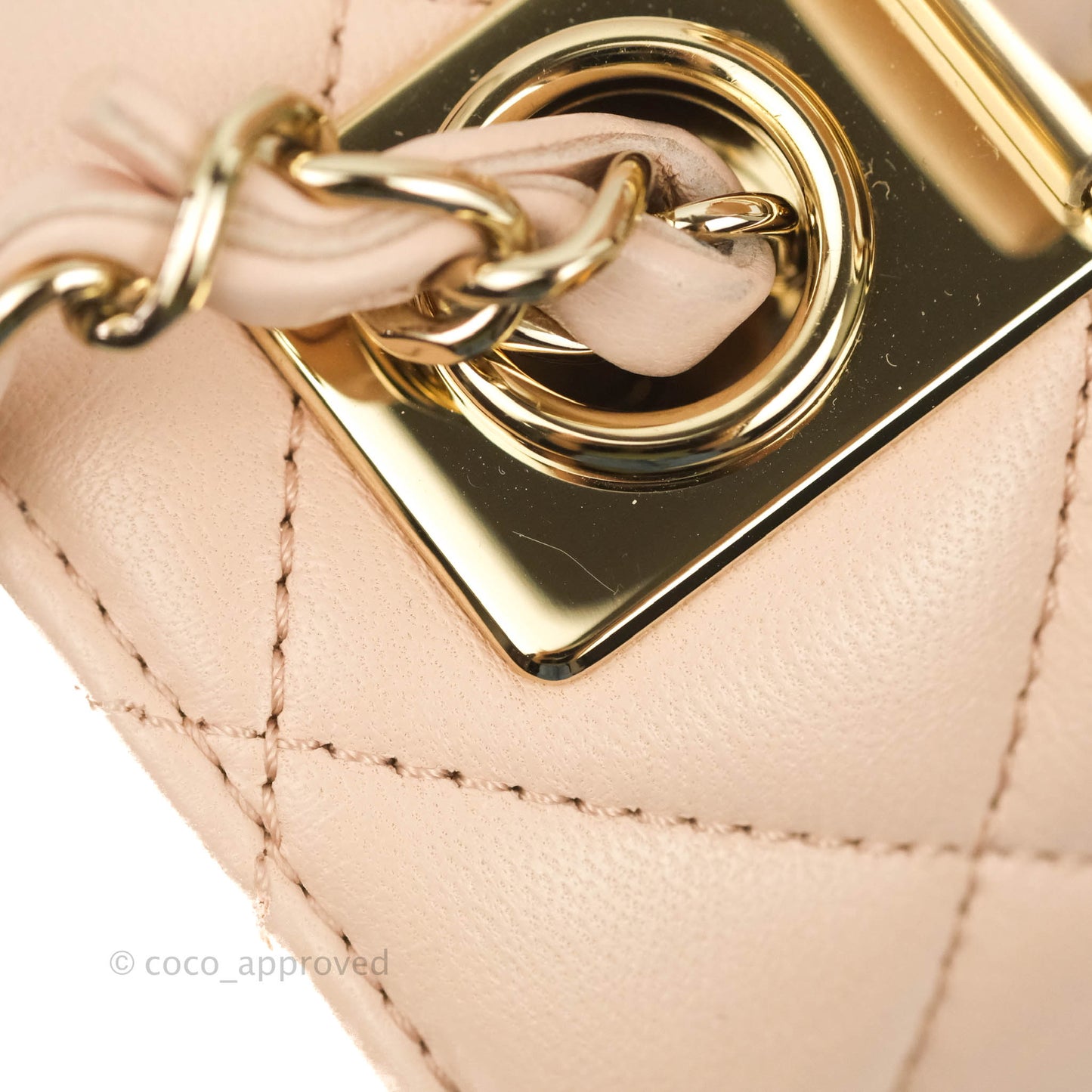 Chanel Small Trendy CC Light Pink Lambskin Gold Hardware