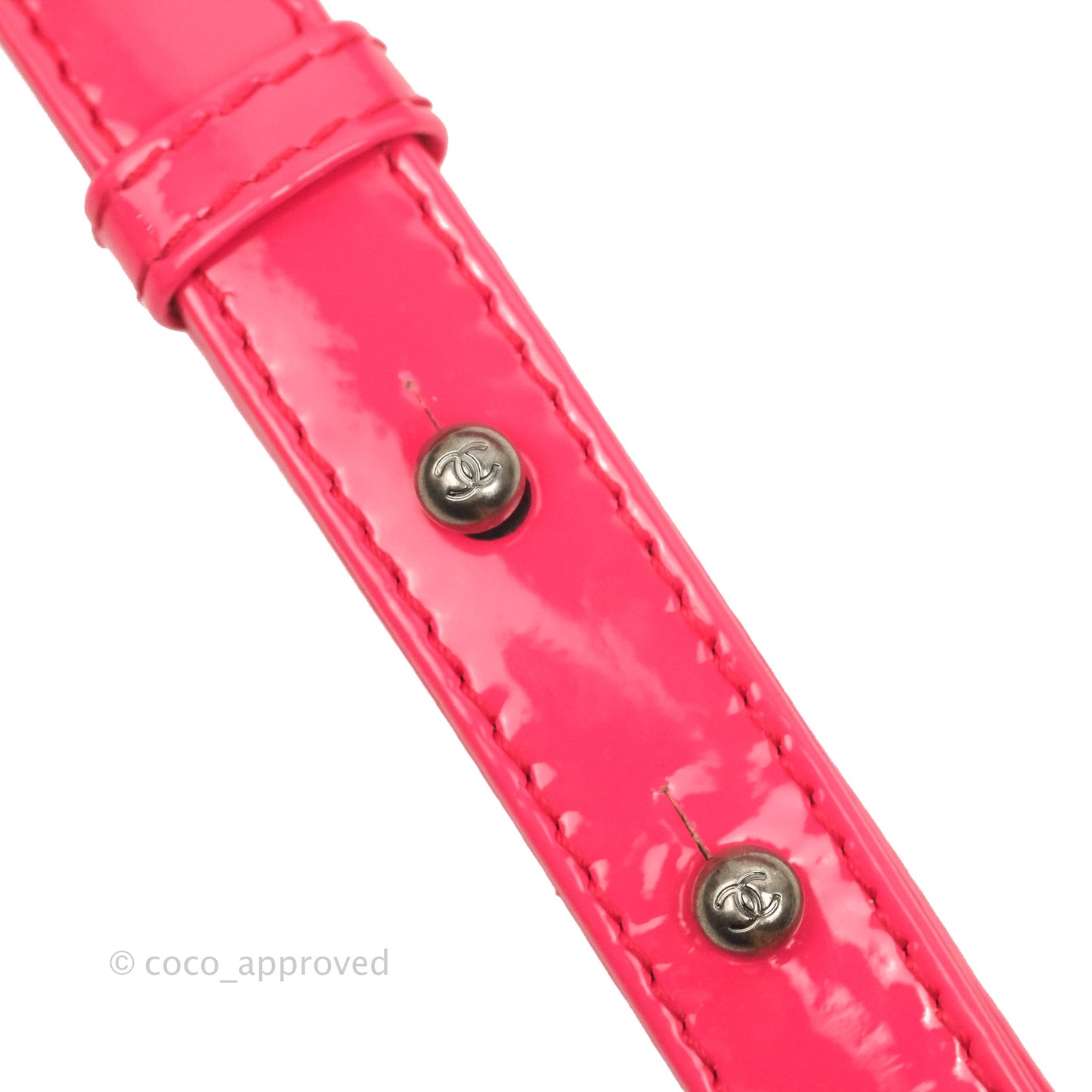 Chanel Quilted Medium Boy Bag Pink Patent Ruthenium Hardware