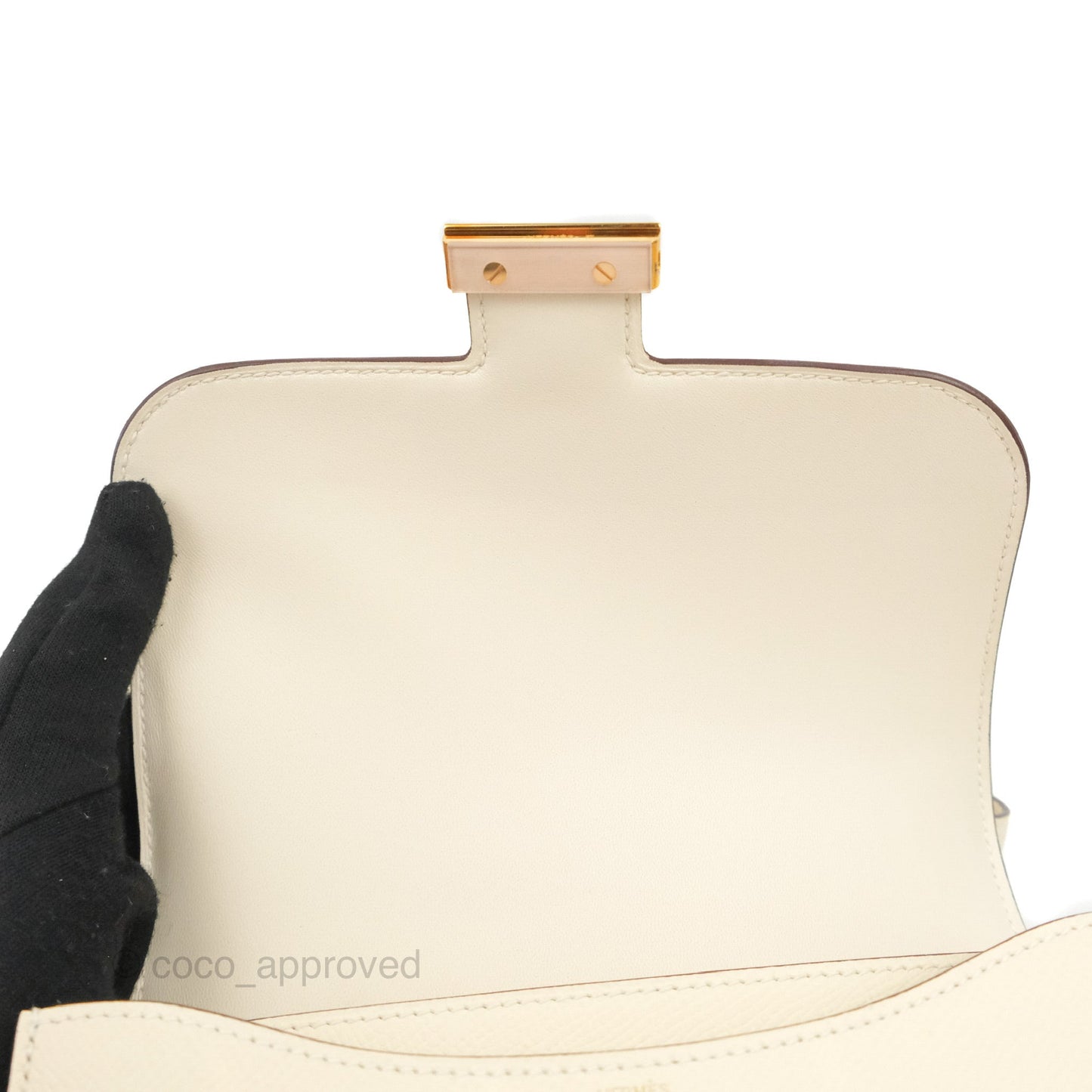 Hermès Constance Mini 18cm Nata Epsom Rose Gold Hardware