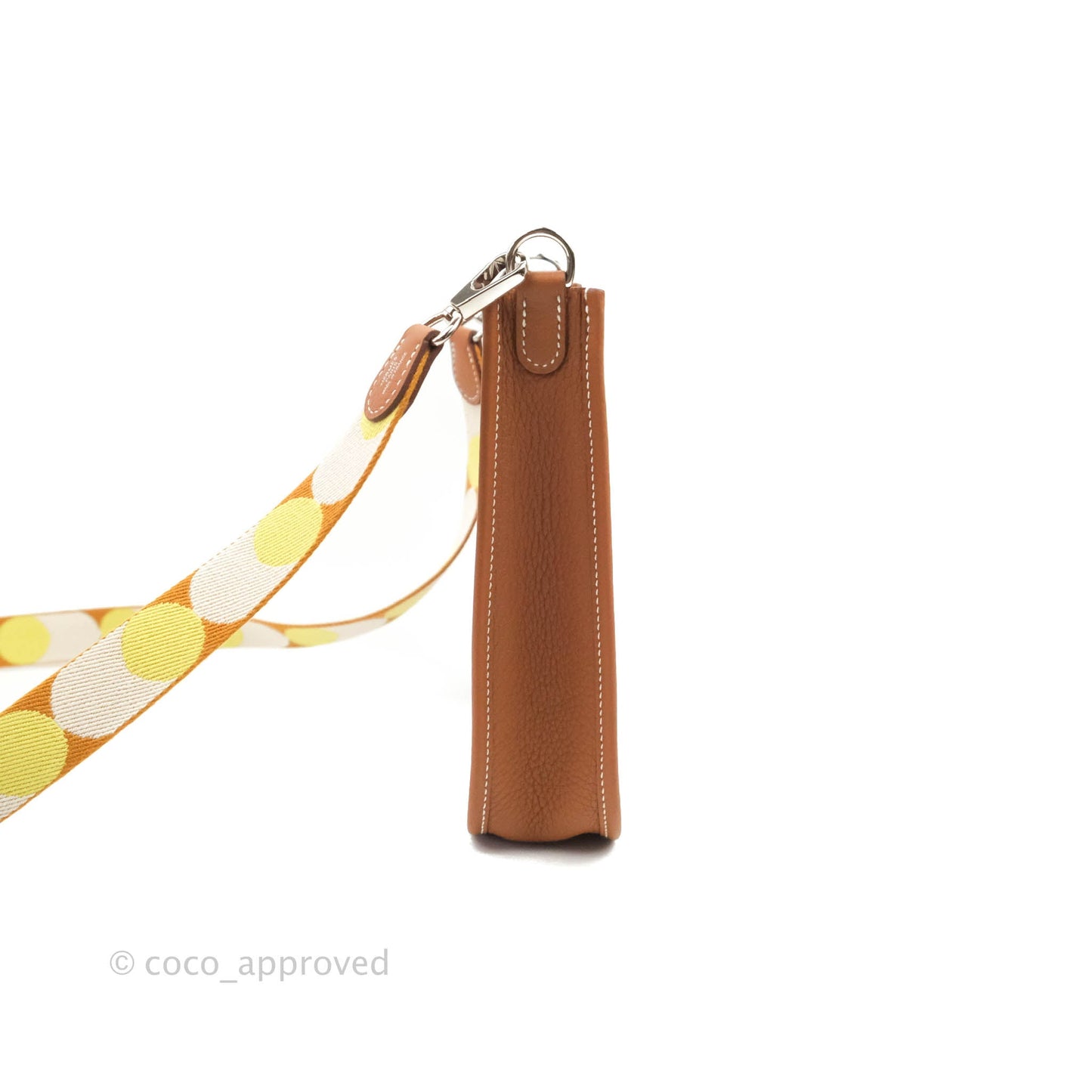 Hermès Mini Evelyne 16 Gold Clemence Palladium Hardware