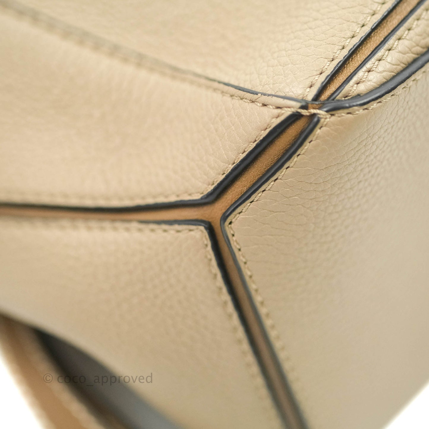 Loewe Small Puzzle Bag Sand Mink Grained Calfskin