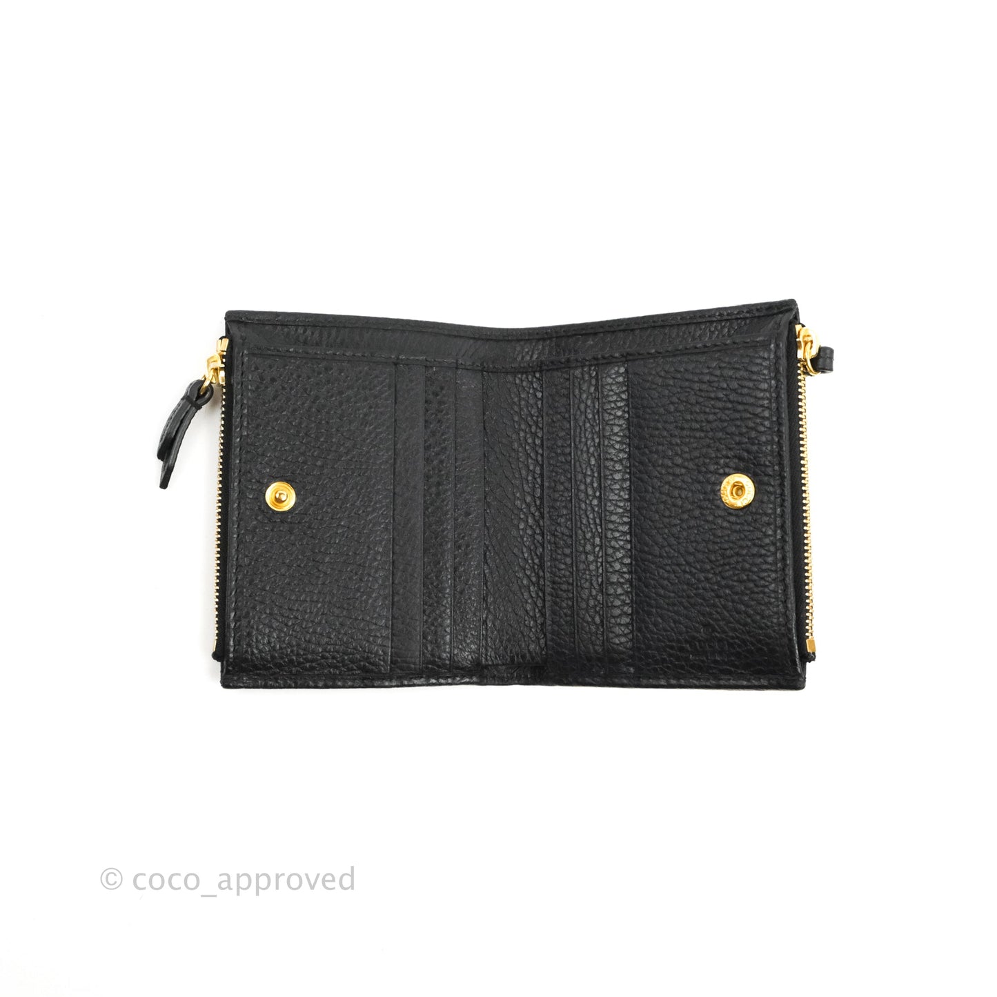 Gucci Marmont Zipped Card Holder Black