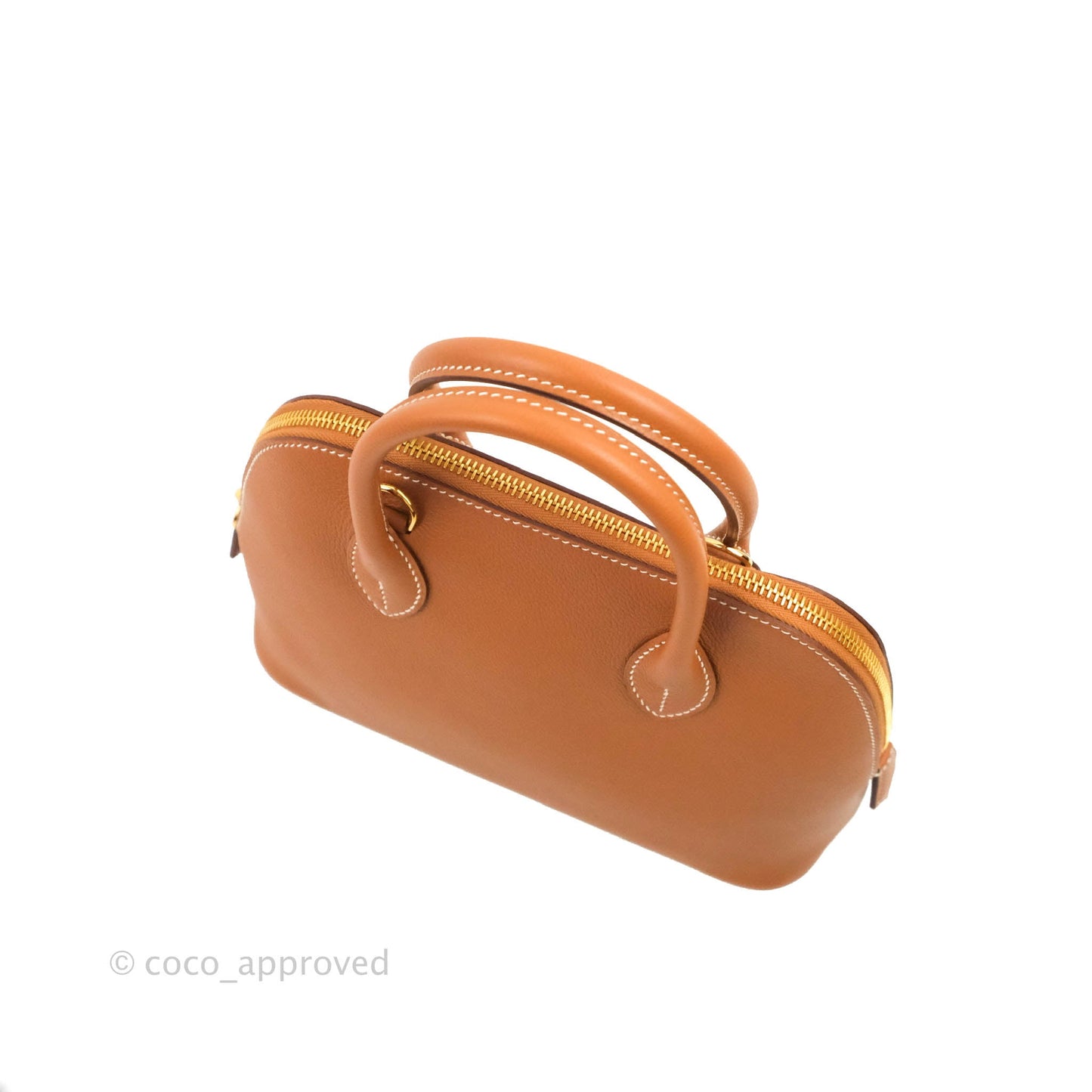 Hermès Bolide 1923 25 Gold Evercolor Gold Hardware