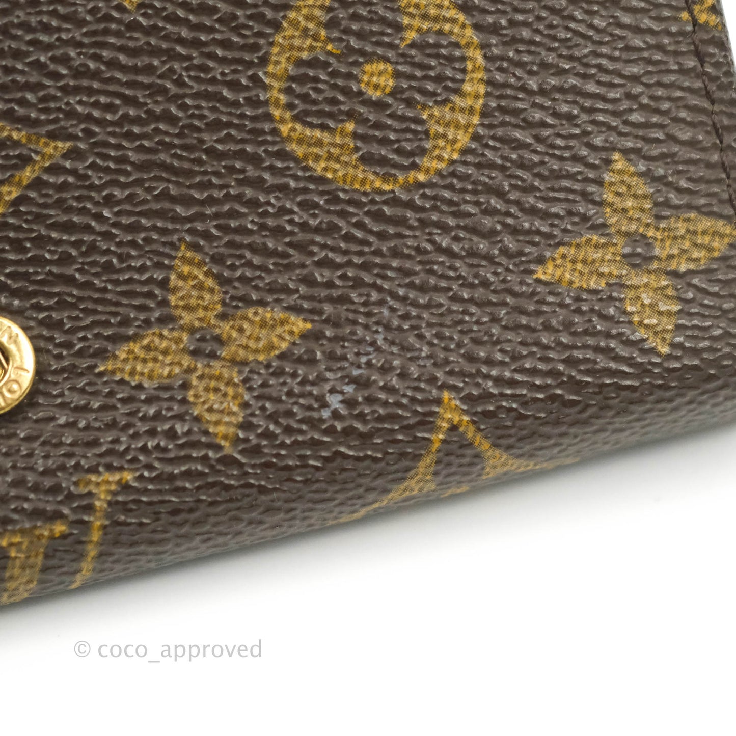 Louis Vuitton Vintage Monogram Canvas Wallet Brown