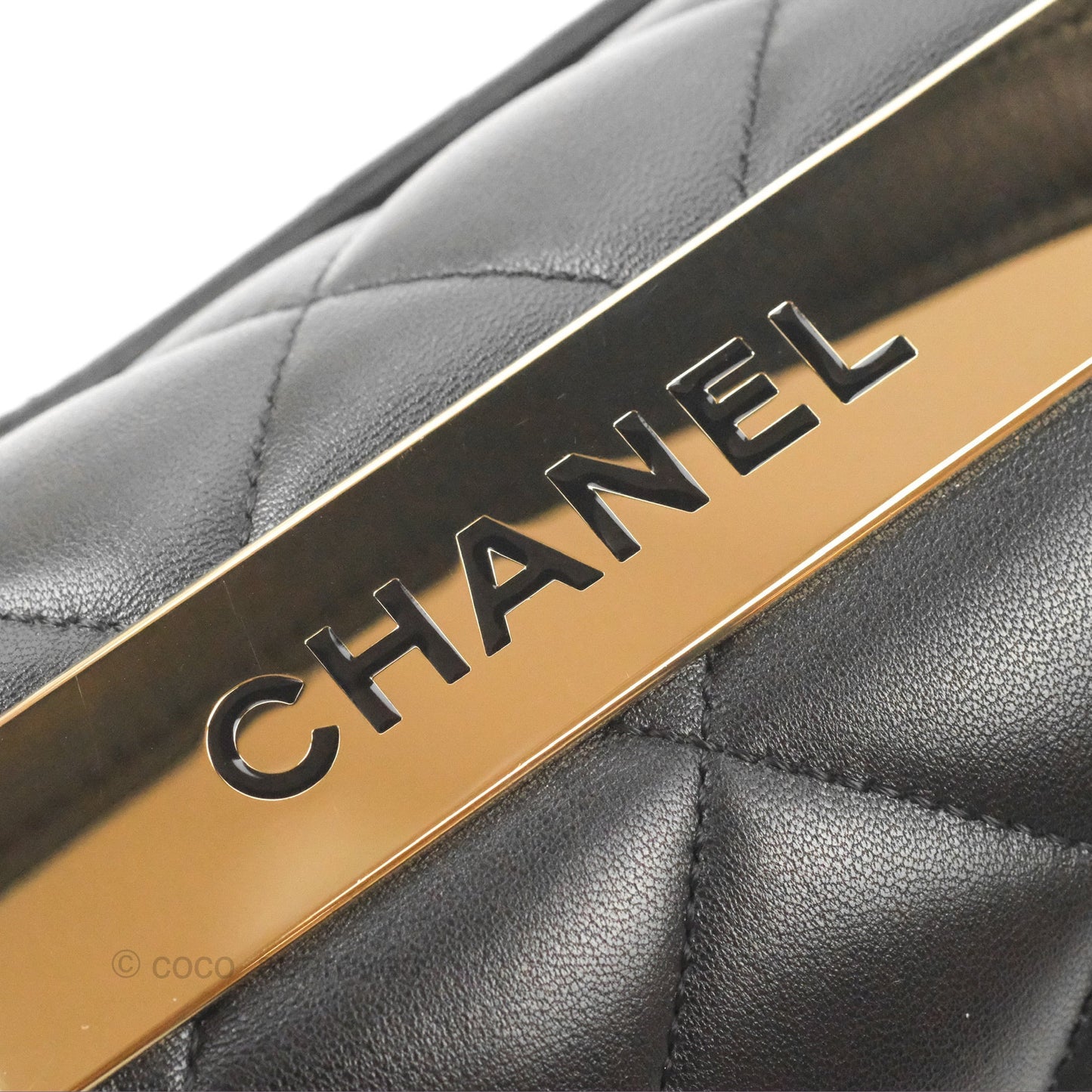 Chanel Trendy CC Small Black Lambskin Gold Hardware