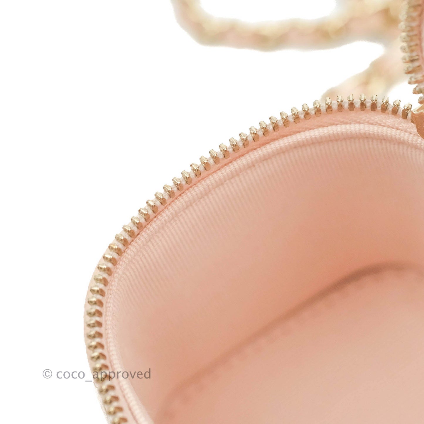Chanel Classic Mini Vanity With Chain Light Pink Caviar Gold Hardware