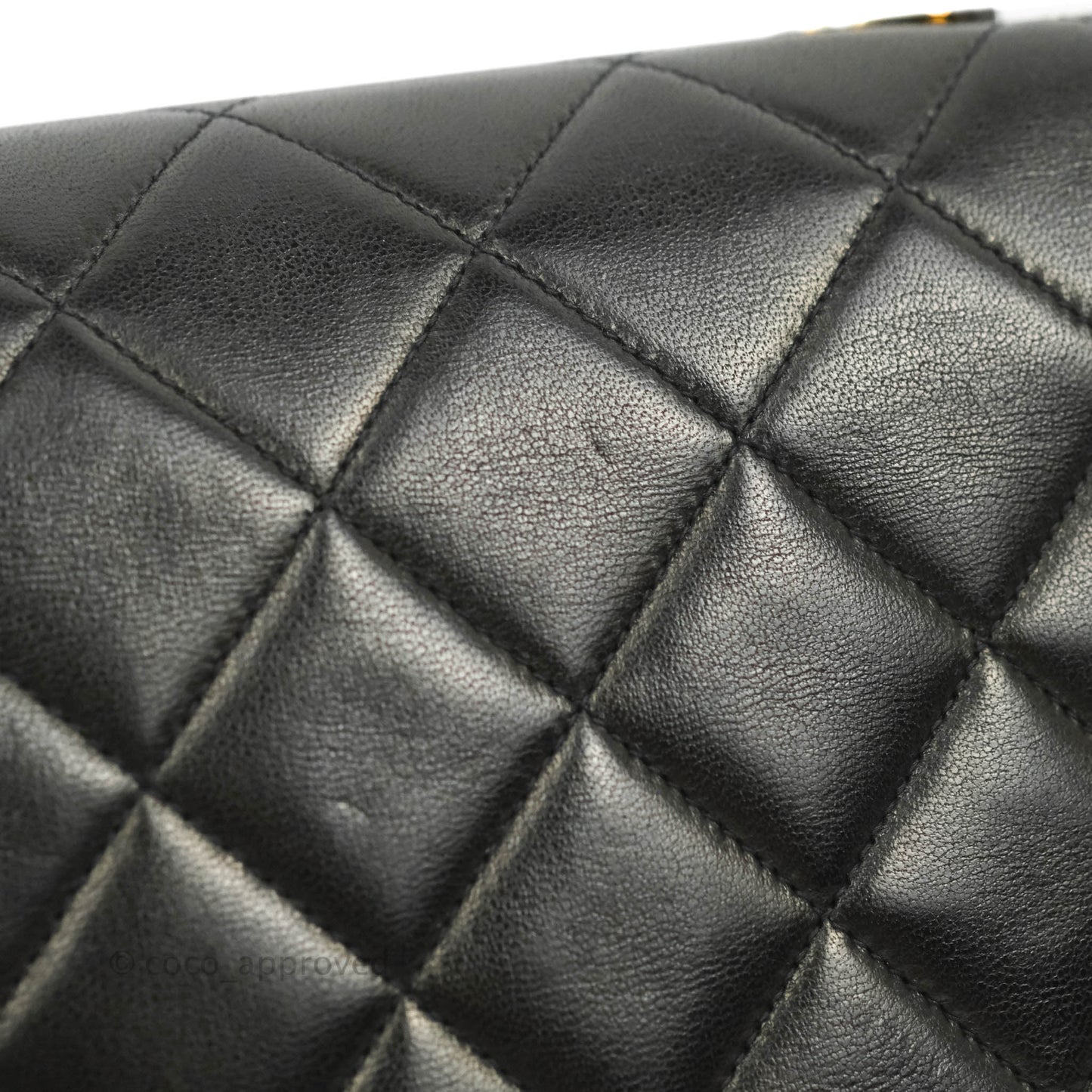 Chanel Vintage Quilted Medium Classic Diana Flap Bag Black Lambskin 24K Gold Hardware