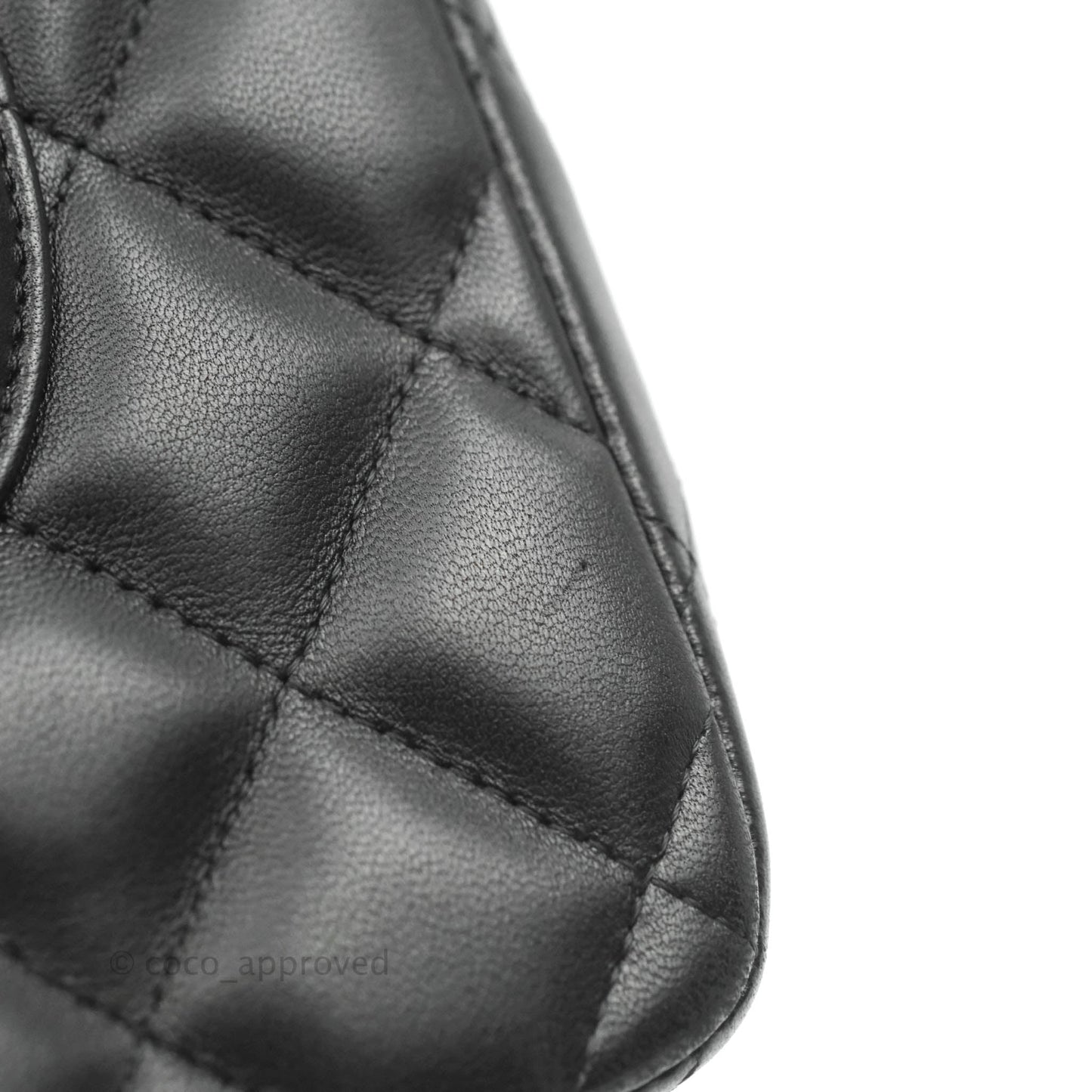 Chanel Jumbo Double Flap Black Lambskin Gold Hardware