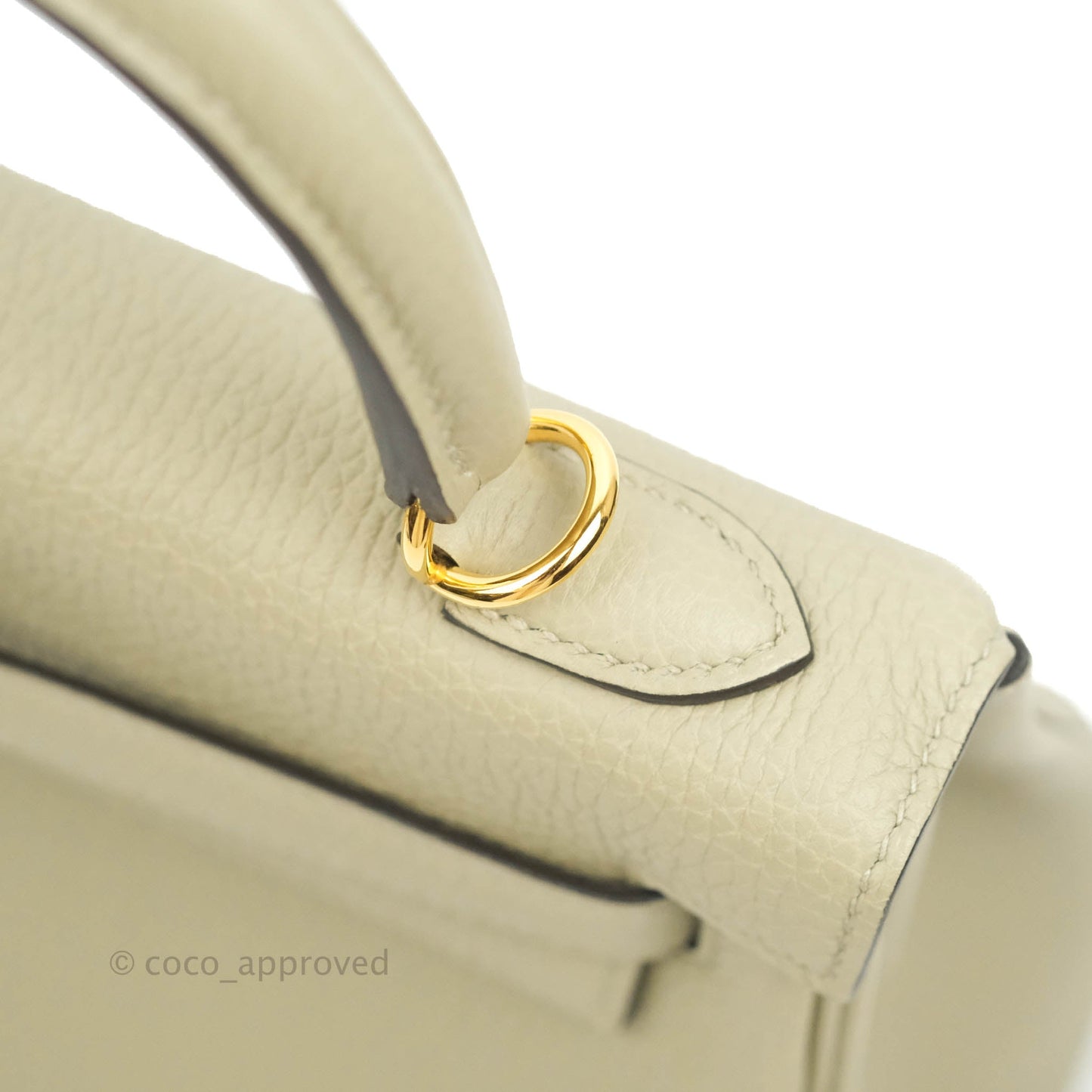[DM to purchase] Hermès Retourne Taurillon Kelly 25 Sauge Togo Gold Hardware