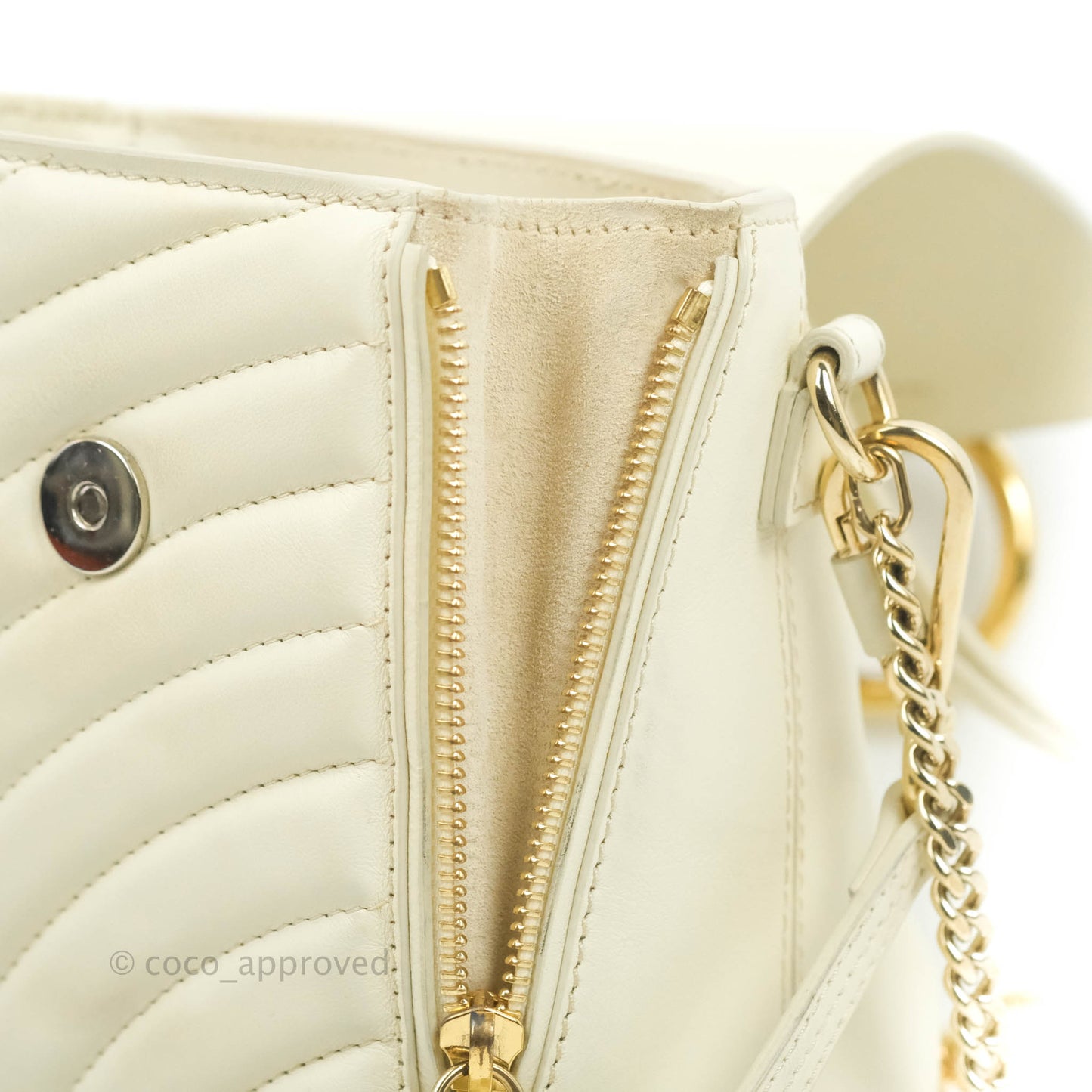 Chloé Mini Faye Backpack Ivory White Calfskin
