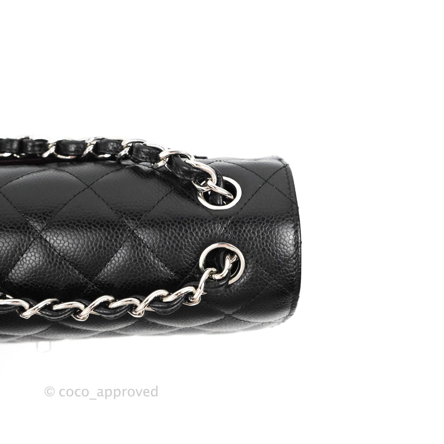 Chanel Jumbo Double Flap Black Caviar Silver Hardware⁣⁣