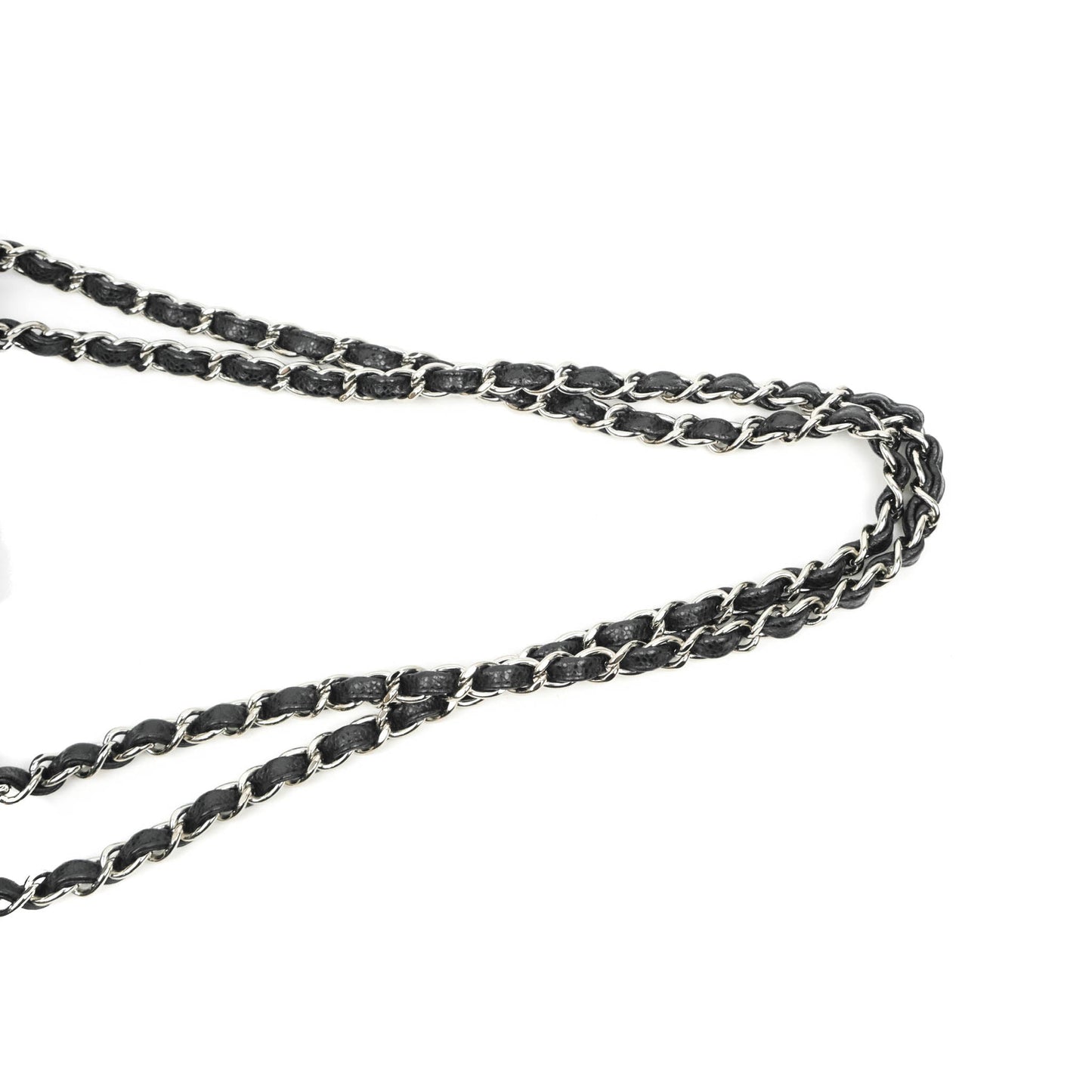 Chanel Jumbo Single Flap Black Caviar Silver Hardware