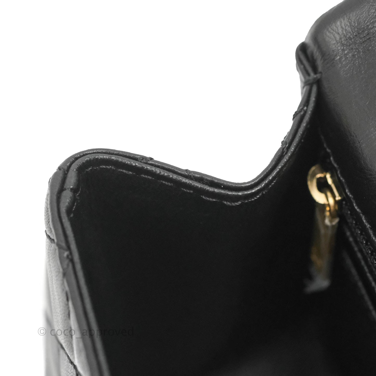 Chanel Mini Reissue 224 Black Aged Calfskin Aged Gold Hardware