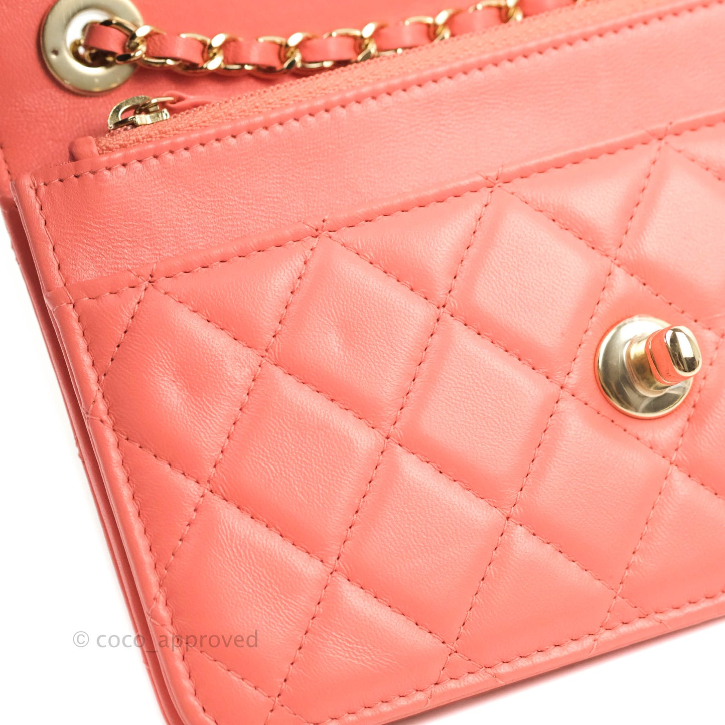 Chanel Trendy CC WOC Pink Lambskin Gold Hardware