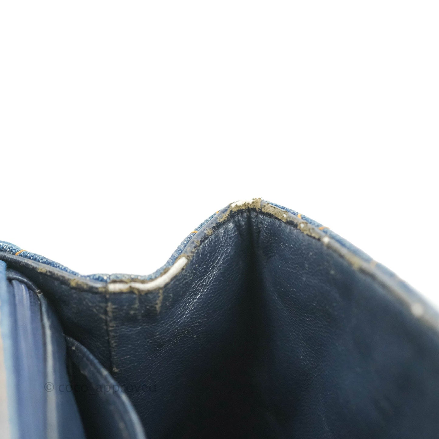 Chanel Vintage Quilted Kelly Bag Denim 24K Gold Hardware