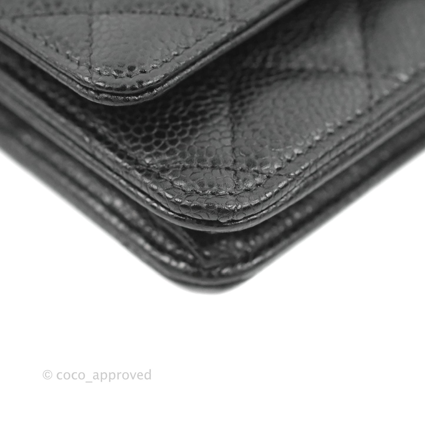 Chanel Quilted Classic WOC Black Caviar Gold Hardware