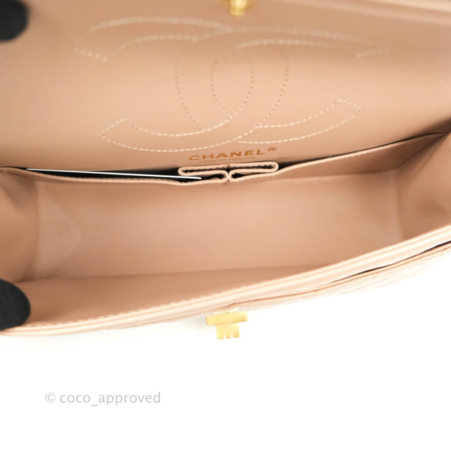 Chanel Reissue Quilted Aged Calfskin Beige Gold Hardware 226