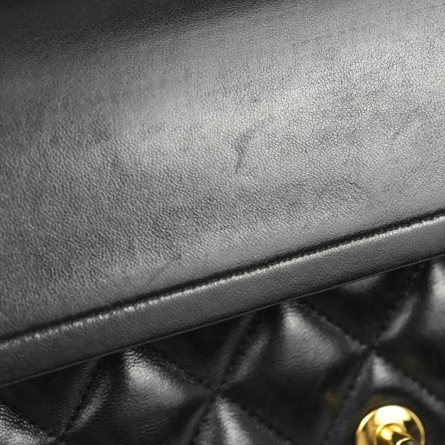 Chanel Jumbo Double Flap Black Lambskin Gold Hardware