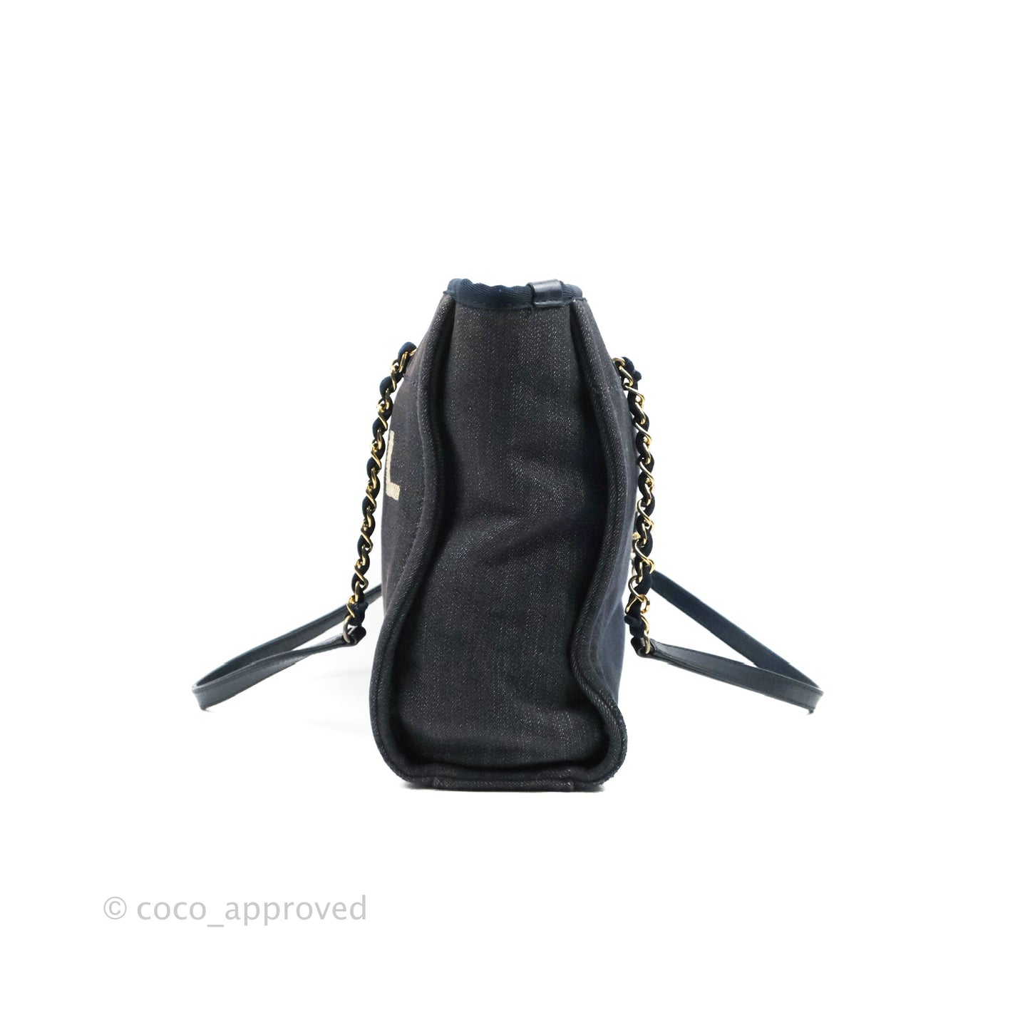 Chanel Mini Deauville Denim Gold Hardware Tote