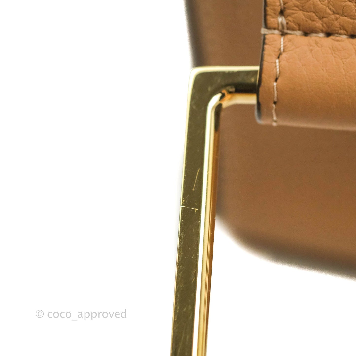 Delvaux Cool Box MM in Taurillon Soft Grained Calfskin Vegetal Ivory Gold Hardware