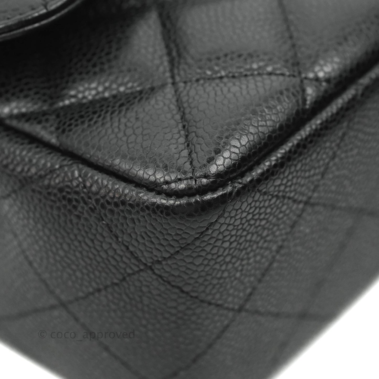 Chanel Jumbo Single Flap Black Caviar Gold Hardware