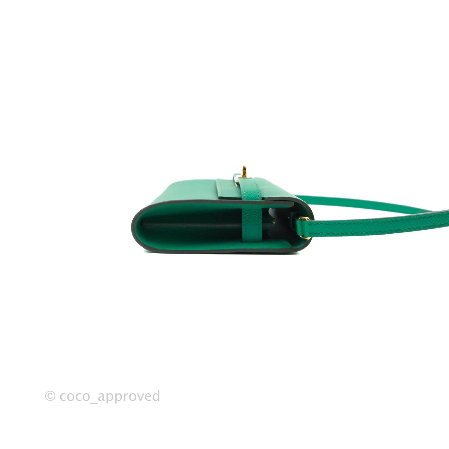 Hermès Kelly To Go Wallet Veau Epsom 06 Vert Jade Gold Hardware