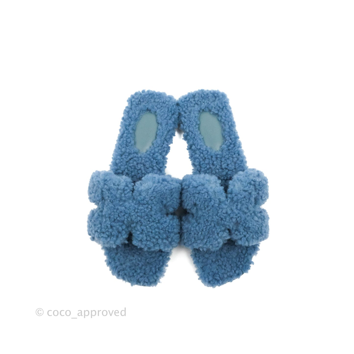 Hermès Teddy Oran Sandals in Bleu Size 37
