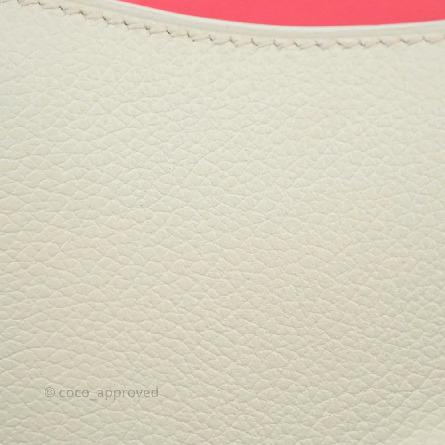 Hermès Constance HSS Mini 18cm White Evercolor Palladium Hardware