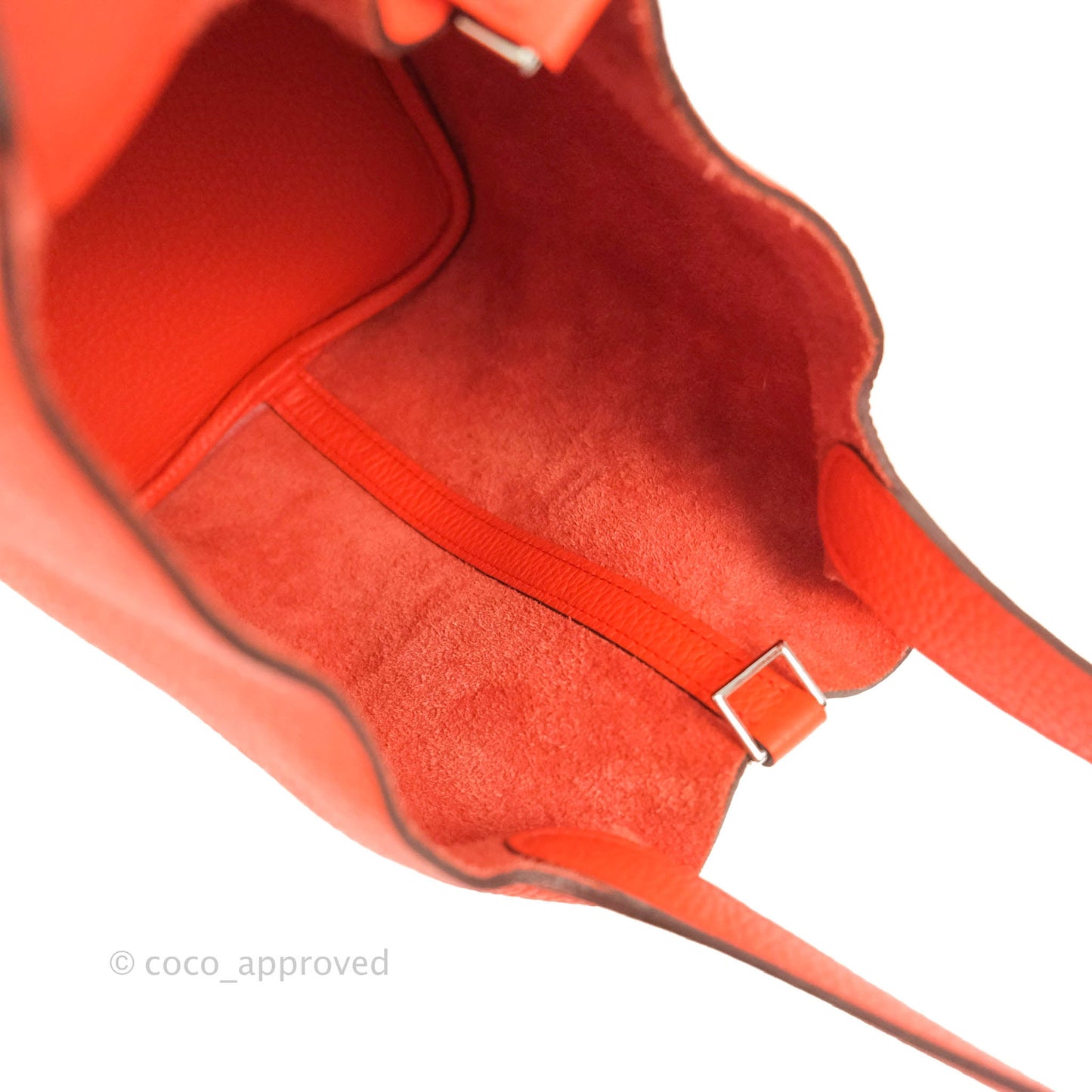 Hermès Picotin 22 Orange Clemence Palladium Hardware