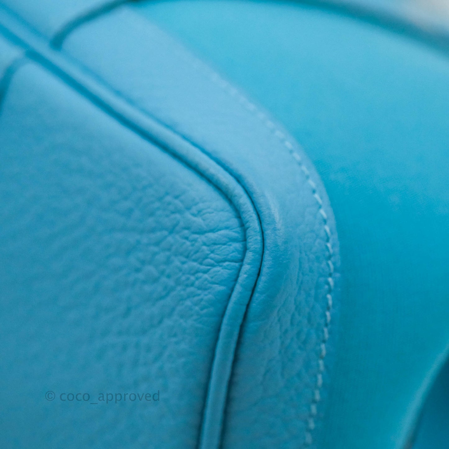 Hermès Garden Party 30 Canvas Bleu De Nord with Twilly
