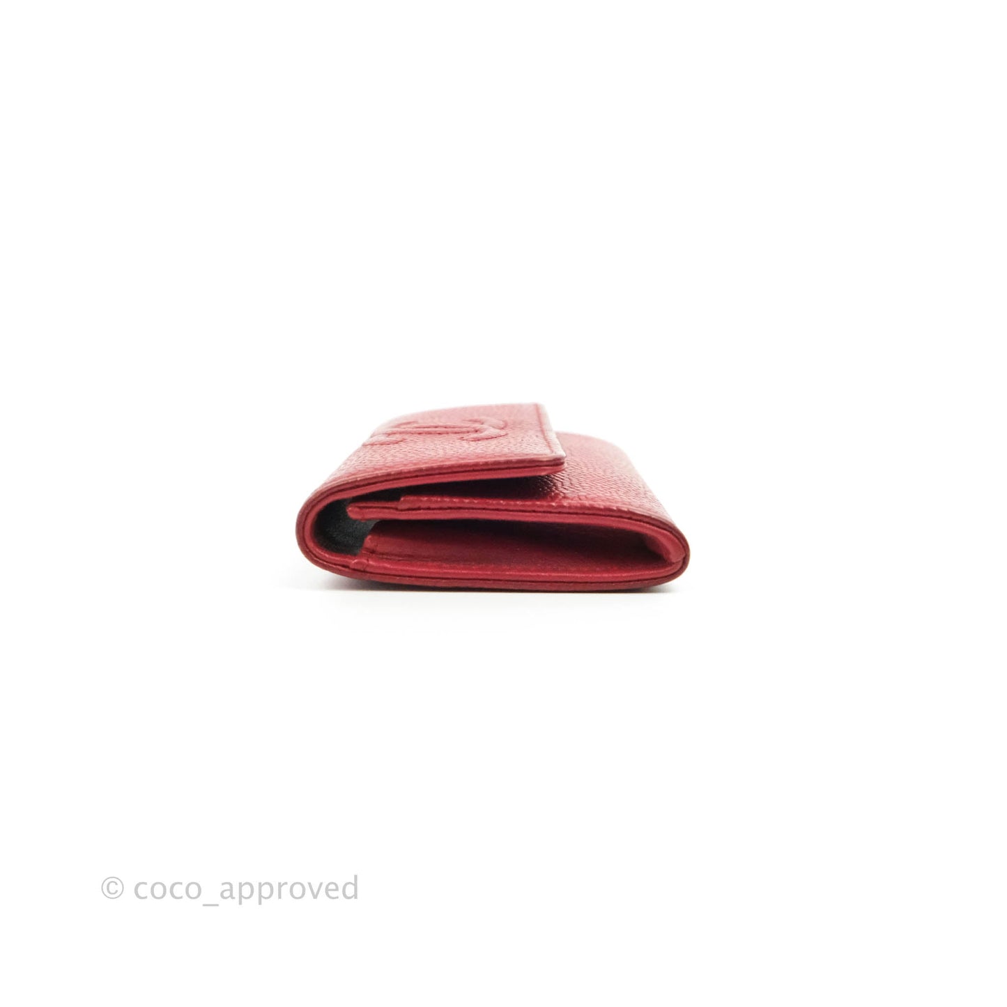 Chanel Timeless Business Card Holder Interlocking CC Logo Wallet