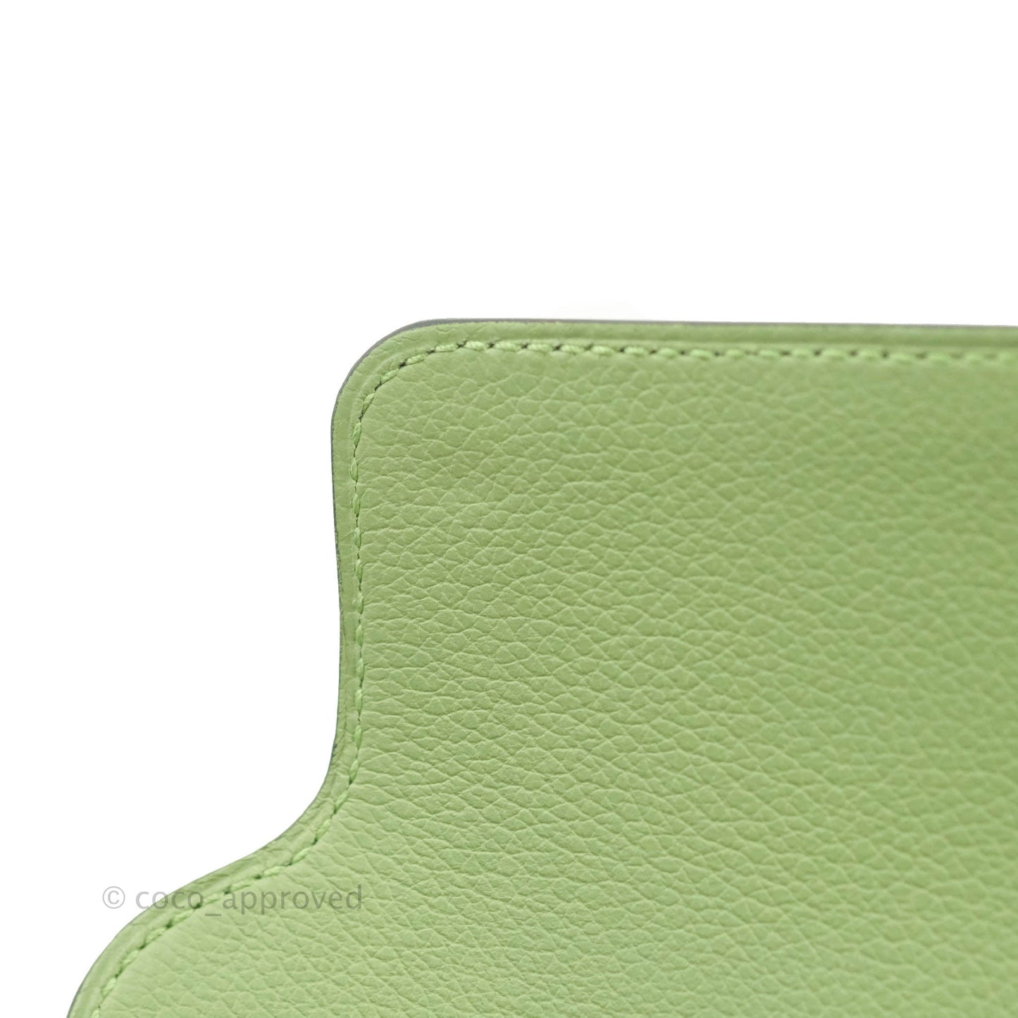 Hermès Roulis Mini 18 Evercolor Vert Criquet Palladium Hardware