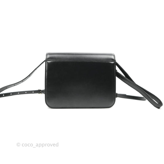 Balenciaga Small B Bag Black Box Calfskin Silver Hardware