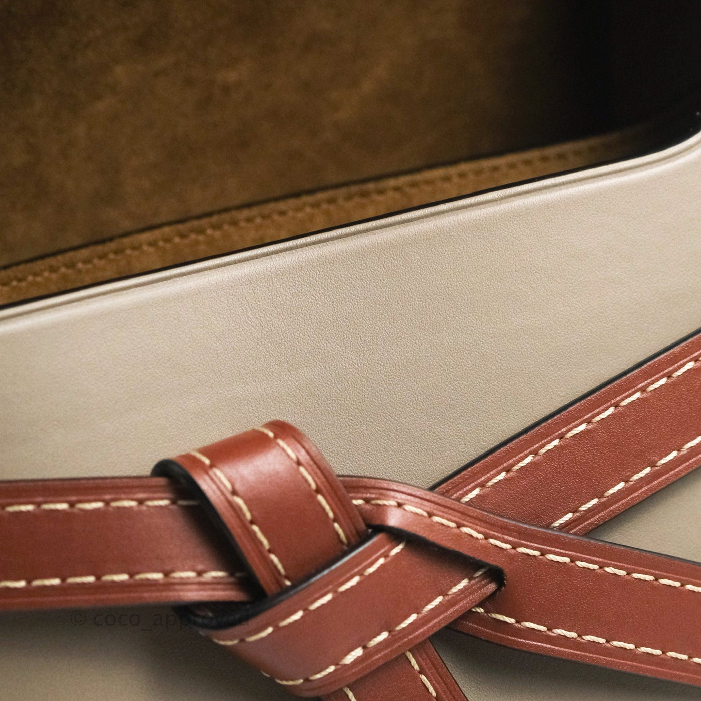 Loewe Small Gate Bag Smooth Calfskin Amber/Light Grey/Rust