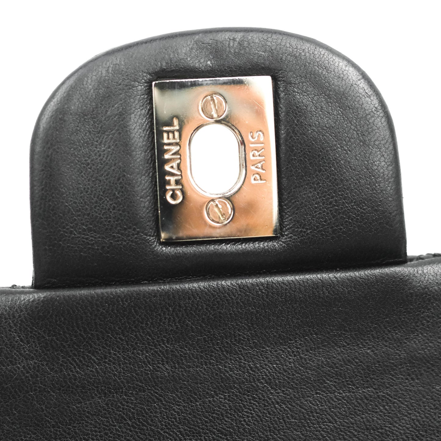 Chanel Small Classic Quilted Flap Black Lambskin Silver Hardware