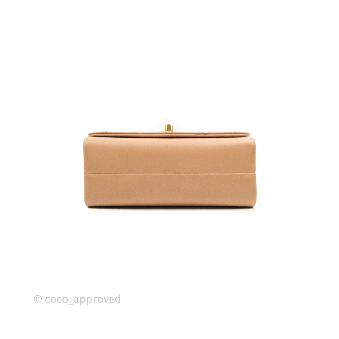 Chanel Pearl Chain Bag Pink Calfskin Aged Gold Hardware
