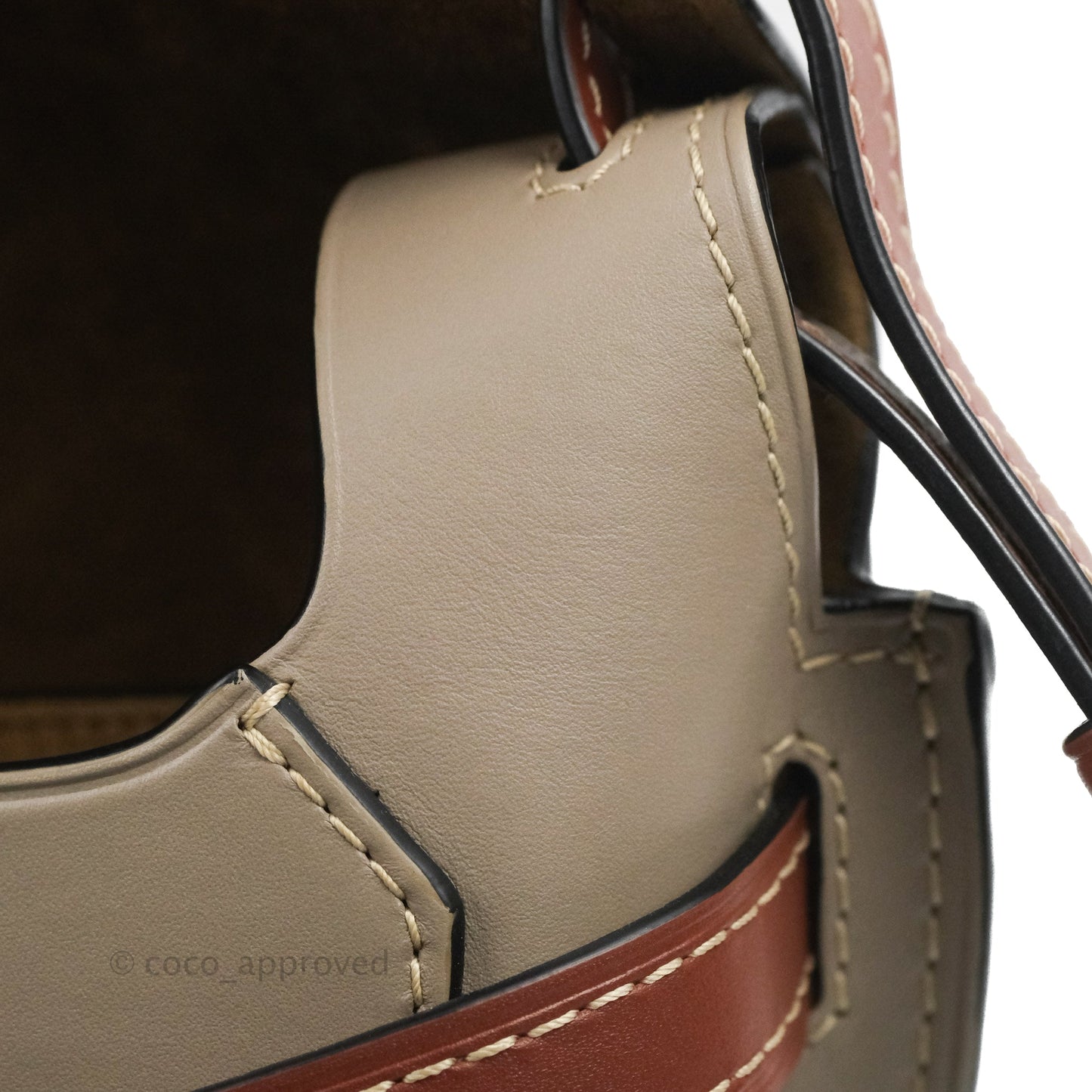 Loewe Small Gate Bag Smooth Calfskin Amber/Light Grey/Rust