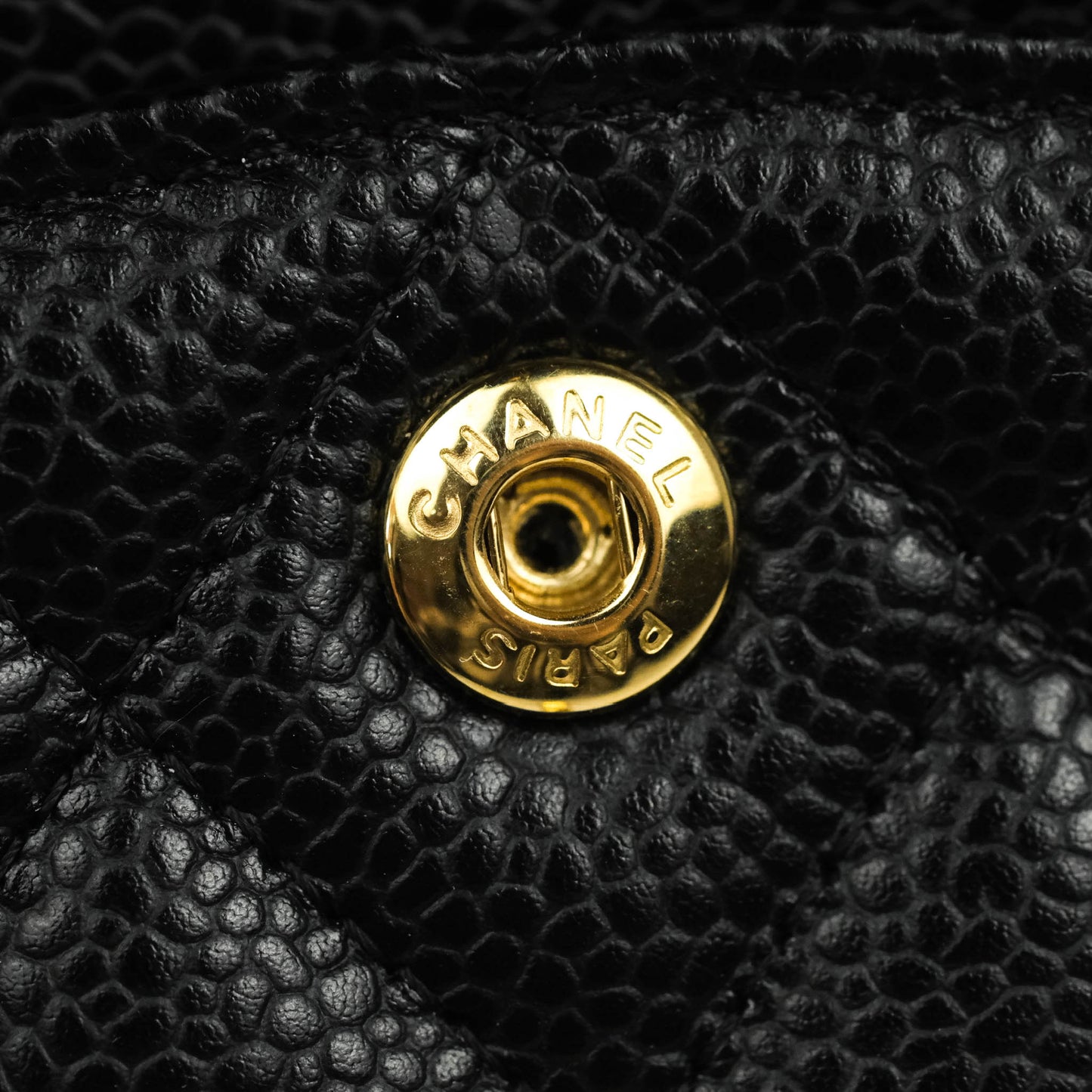 Chanel Small Classic Quilted Flap Black Caviar Gold Hardware