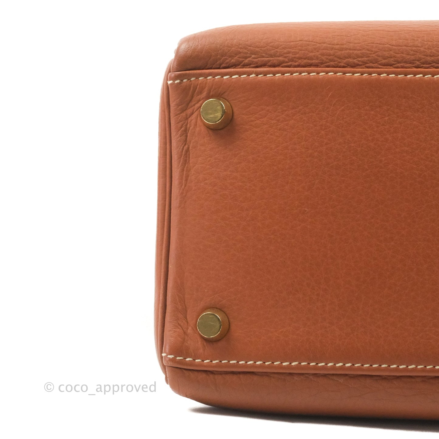 Hermès Kelly 32 Retourne Gold Clemence Gold Hardware