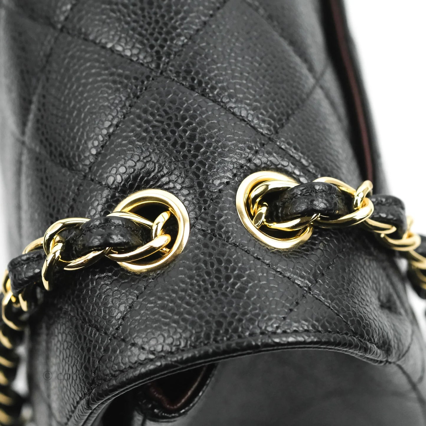 Chanel Jumbo Double Flap Black Caviar Gold Hardware