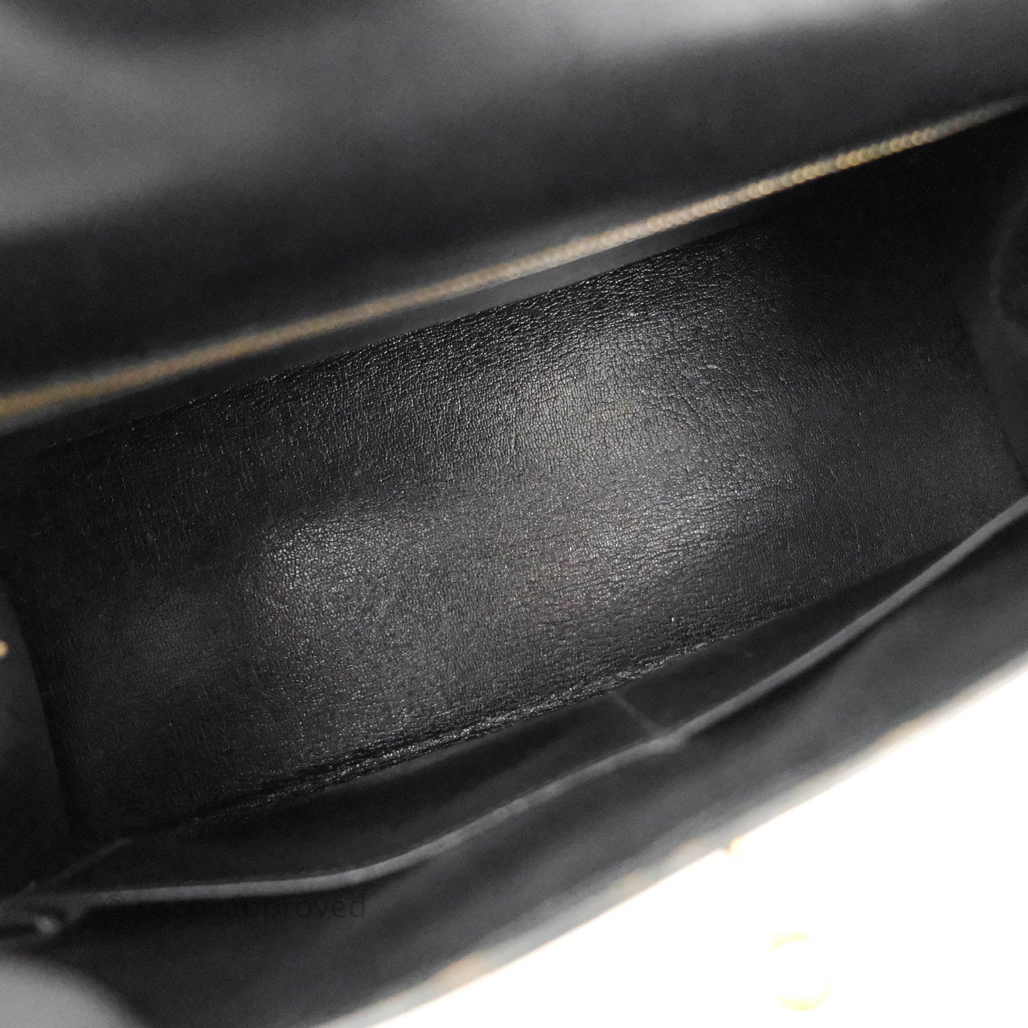 Hermès Kelly 28 Vintage Sellier Black Box Leather Gold Hardware