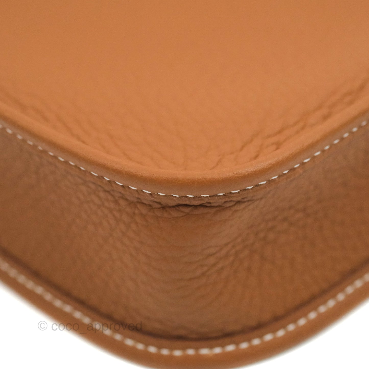 Hermès Mini Evelyne 16 Gold Clemence Palladium Hardware